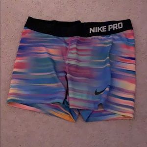 patterned nike pros